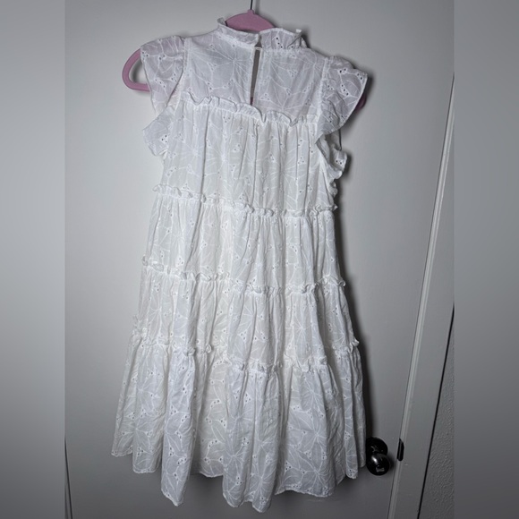 En Saison Kiko Cotton Eyelet Tiered Mini Dress - Picture 5 of 9